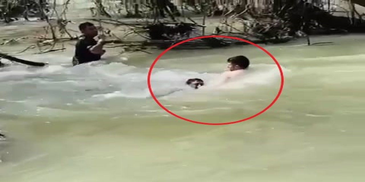 Serpme Ağ Boynuna Dolanınca Boğulma Tehlikesi Geçirdi