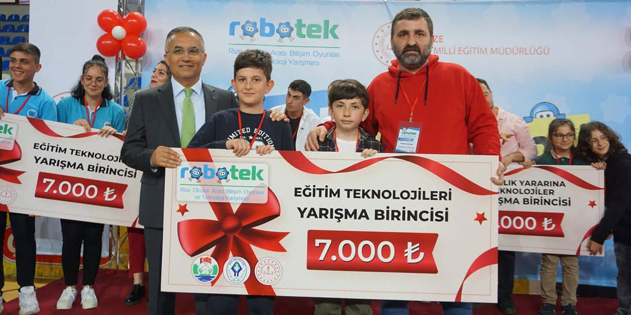 Rize’de ROBOTEK Ödül Töreni Gerçekleştirildi
