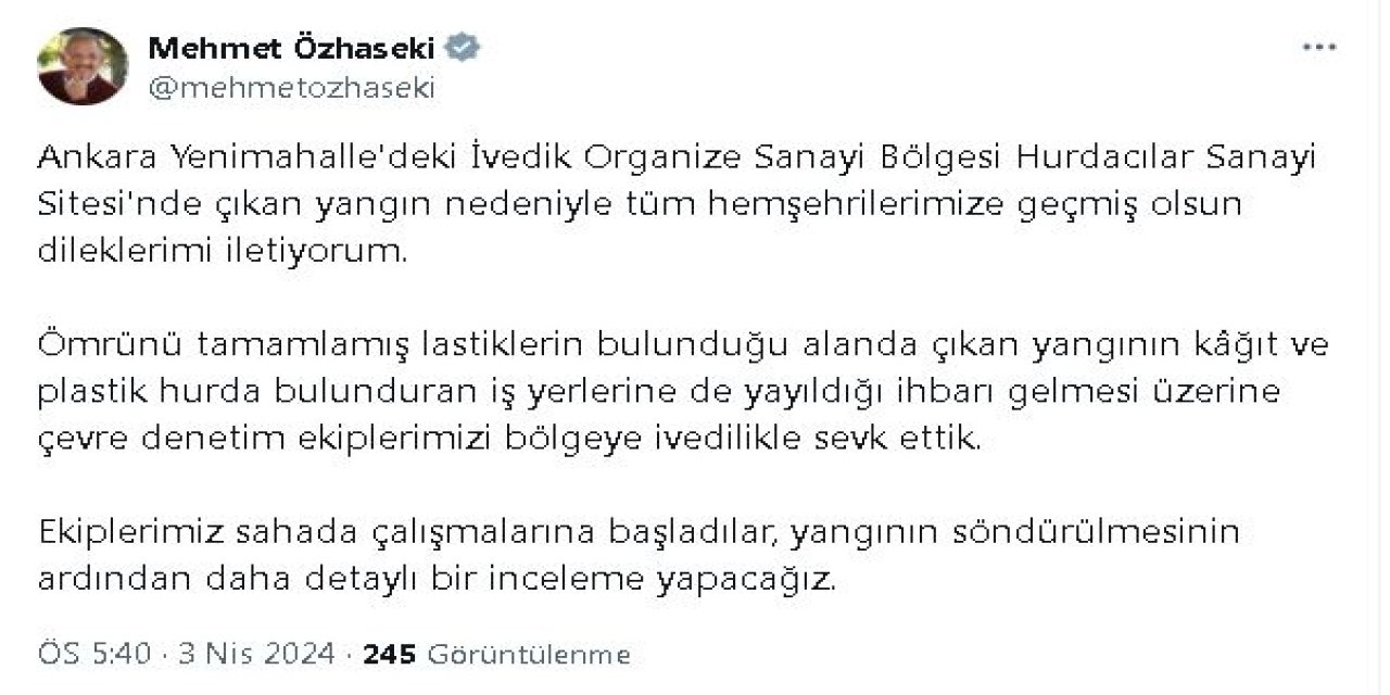 Ankara'da Hurdacılar Sitesi'nde Yangın (3)