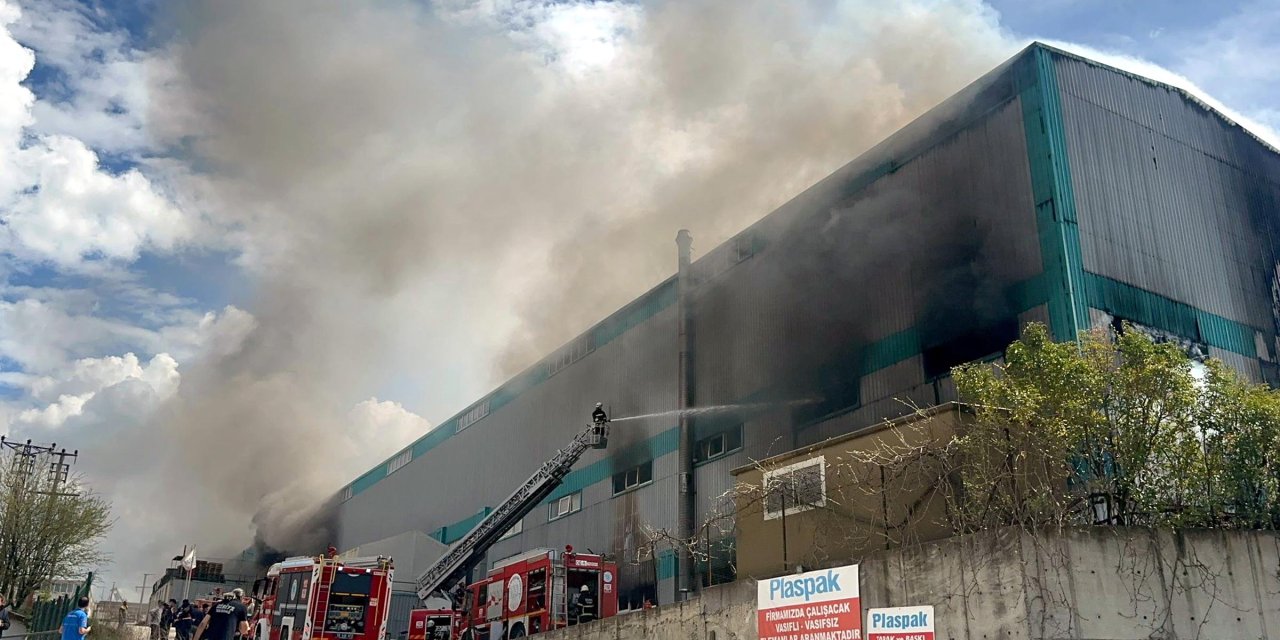 Tekirdağ'da Fabrika Yangını