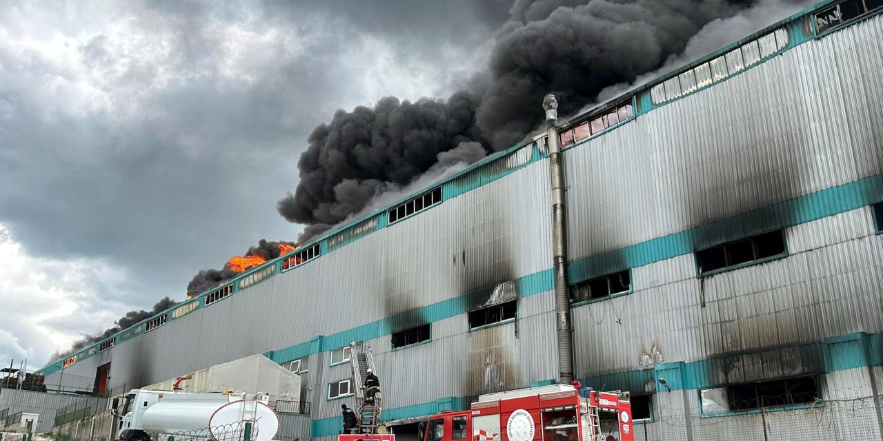 Tekirdağ'da Fabrika Yangını: 10 İşçi Dumandan Etkilendi (2)