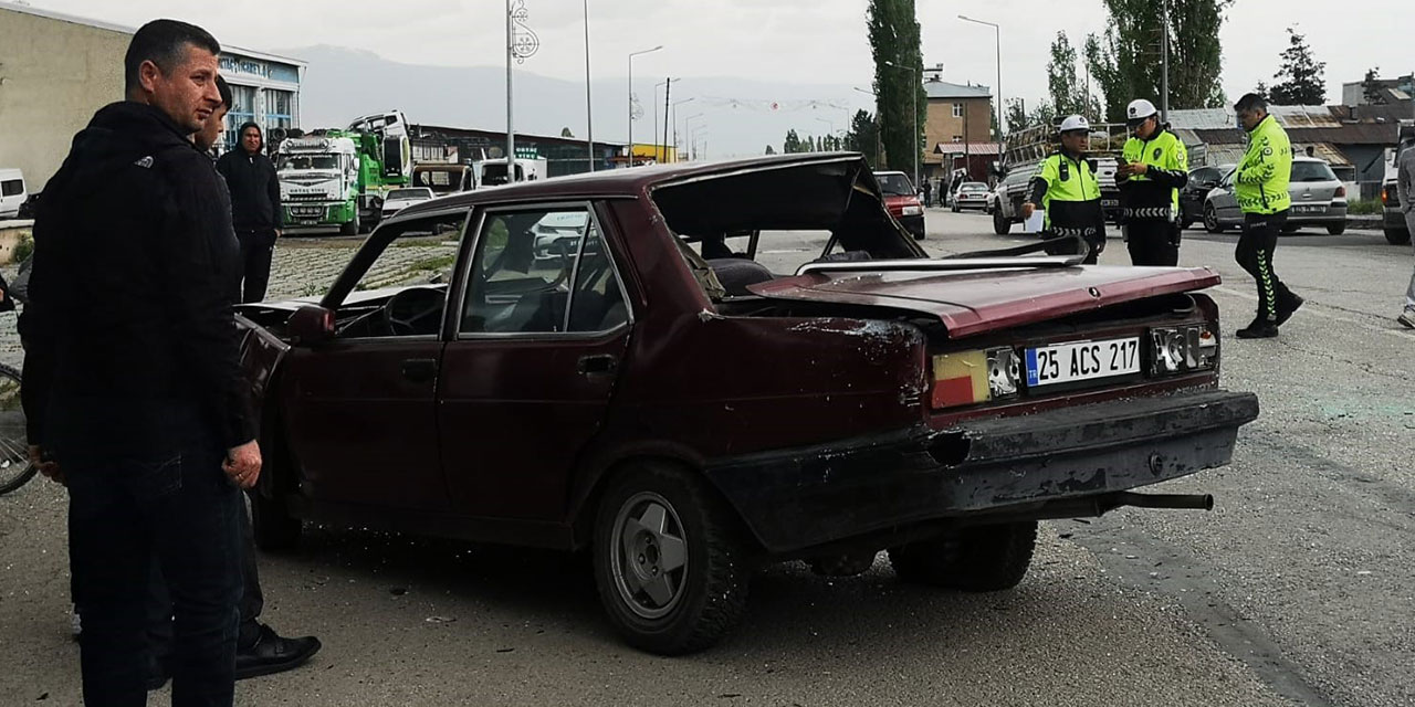 Erzurum’da otobüs ile otomobil çarpıştı: 1 ölü, 1 yaralı