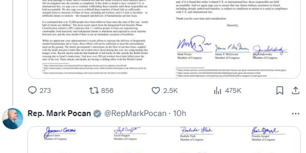 Abd’li Kongre Üyeleri İsrail’in Silah Paketine İlişkin Çağrı Yaptı