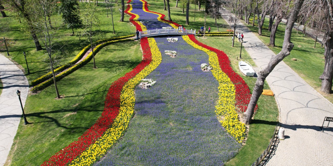 İstanbul - İstanbul'da Lale Şöleni (Havadan Görüntülerle)