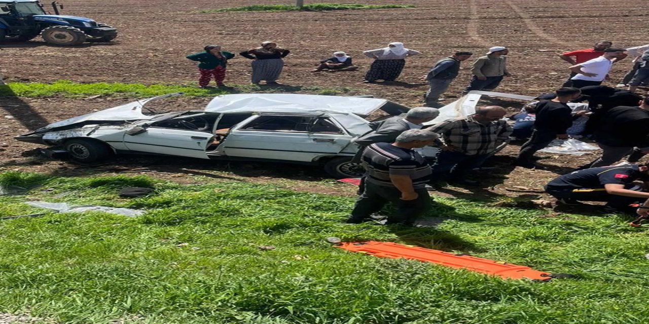 Diyarbakır’da Otomobil Şarampole Yuvarlandı: 6’sı Çocuk 9 Yaralı