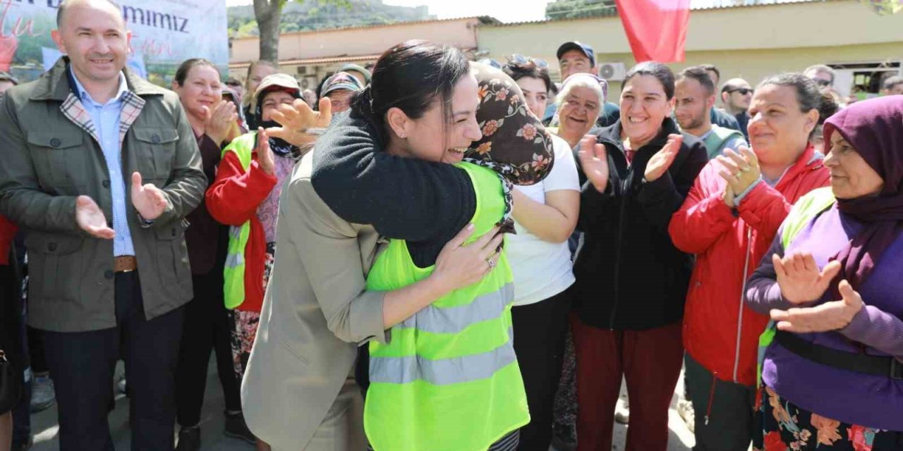 Başkan Ceritoğlu Sengel, belediye çalışanlarıyla bayramlaştı