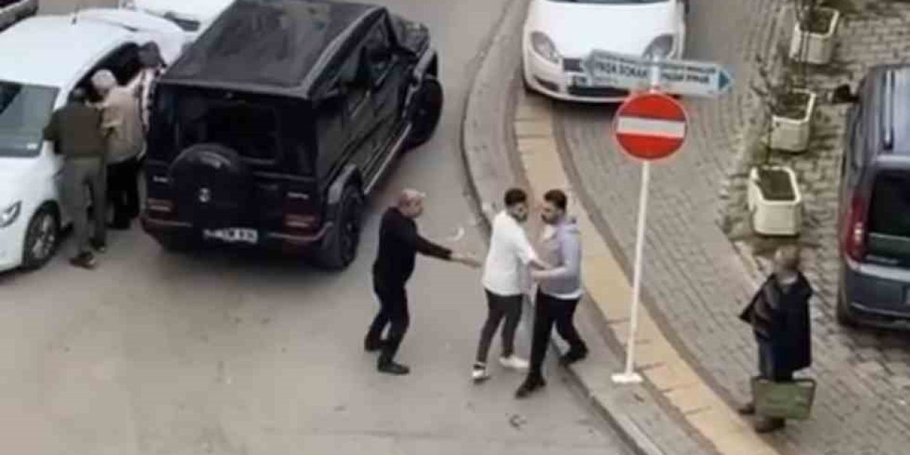 Bursa’da yol verme tartışması kamerada