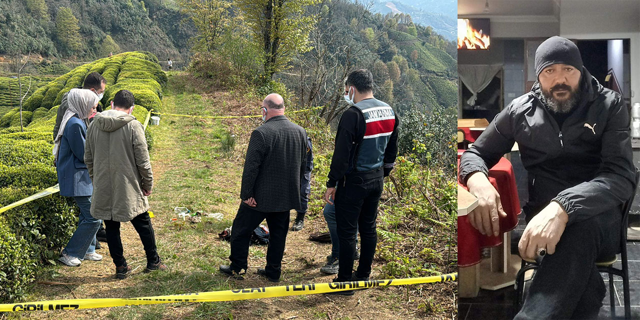 Rize'de çay bahçesinde erkek cesedi bulundu