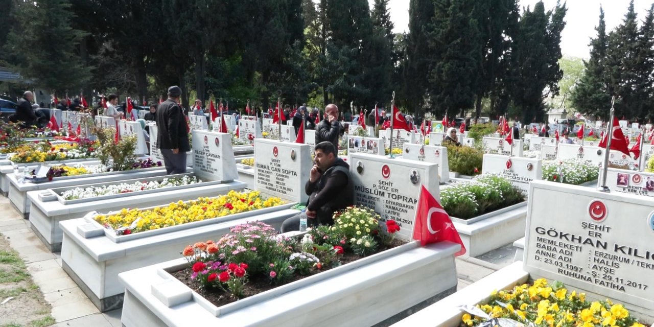 İstanbul-edirnekapı Şehitliğinde Hüzünlü Bayram