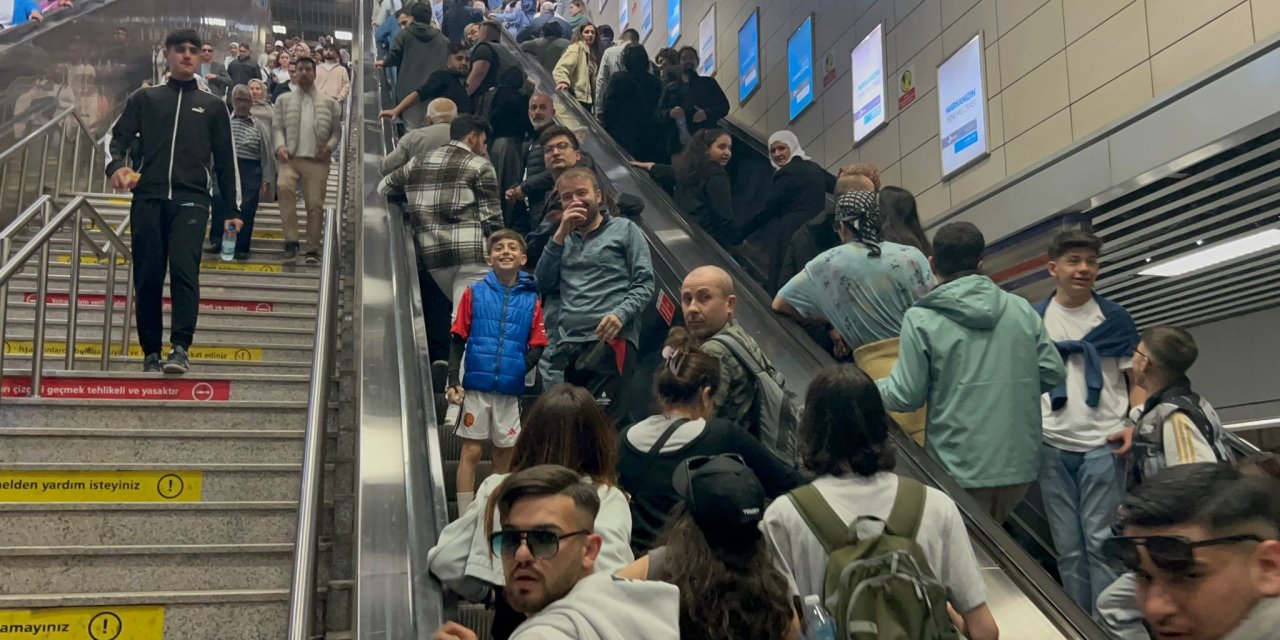 İstanbul - Marmaray'da Ramazan Bayramı Yoğunluğu