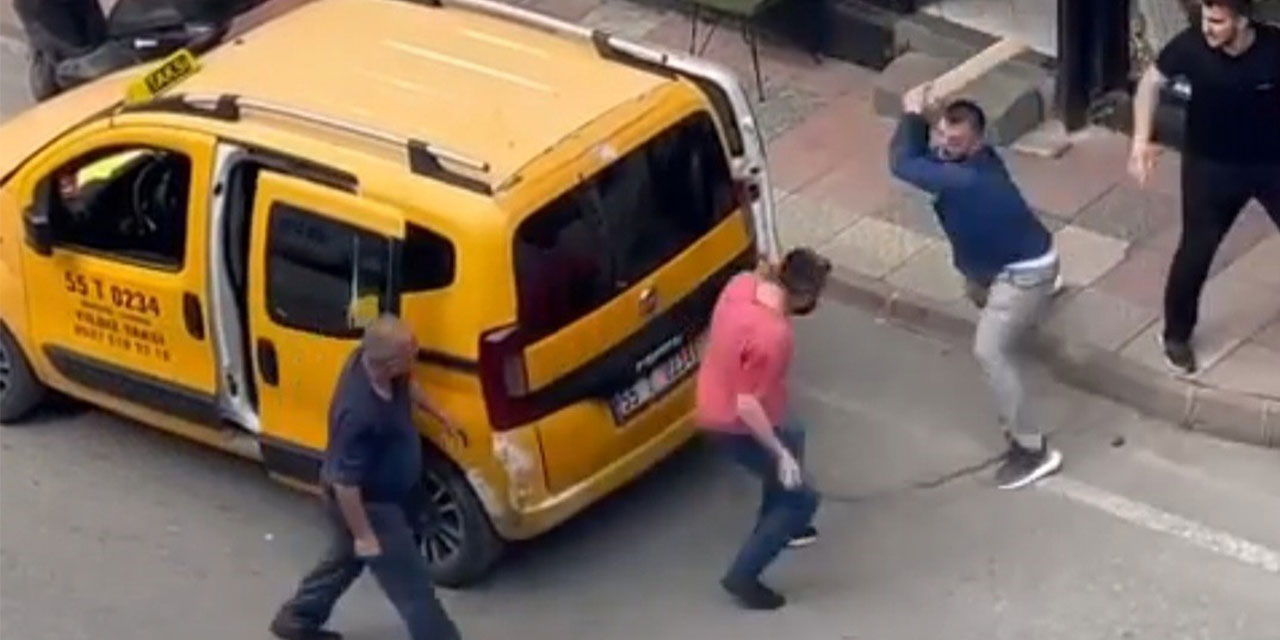 Samsun'da bıçaklı, sopalı kavga kamerada: 1 ölü, 2 yaralı