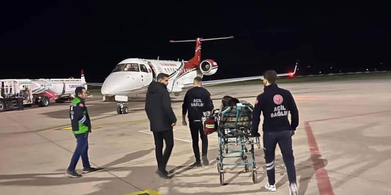 Şırnak’ta Kalp Rahatsızlığı Geçiren Kadın Ambulans Uçakla Ankara’ya Sevk Edildi