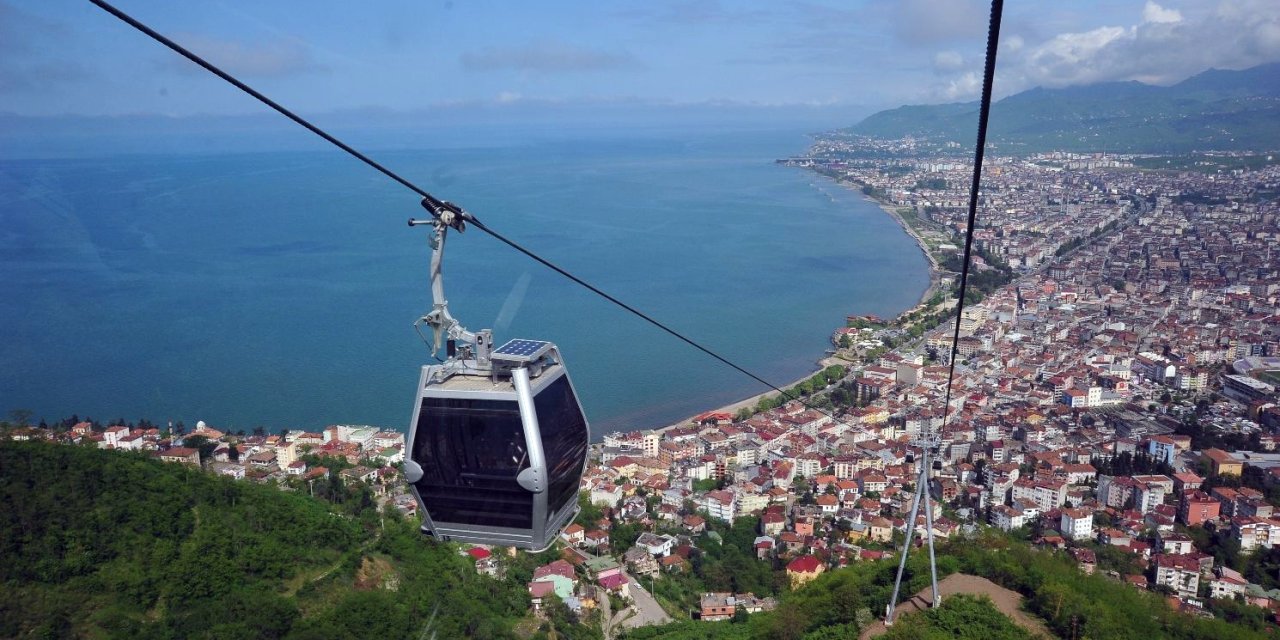 Ordu'da Kaza Sonrası Da Teleferiğe Yoğun İlgi