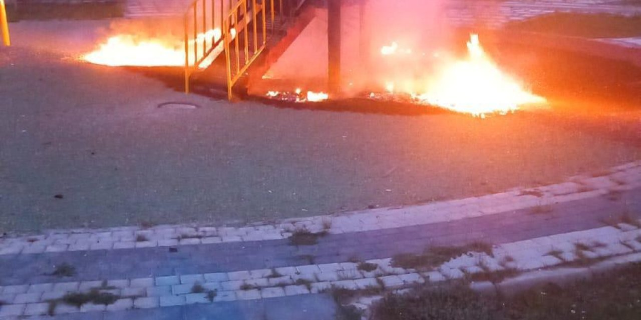 Bolu’da Çocuk Parkını Kundaklayan Şüpheli Yakalandı