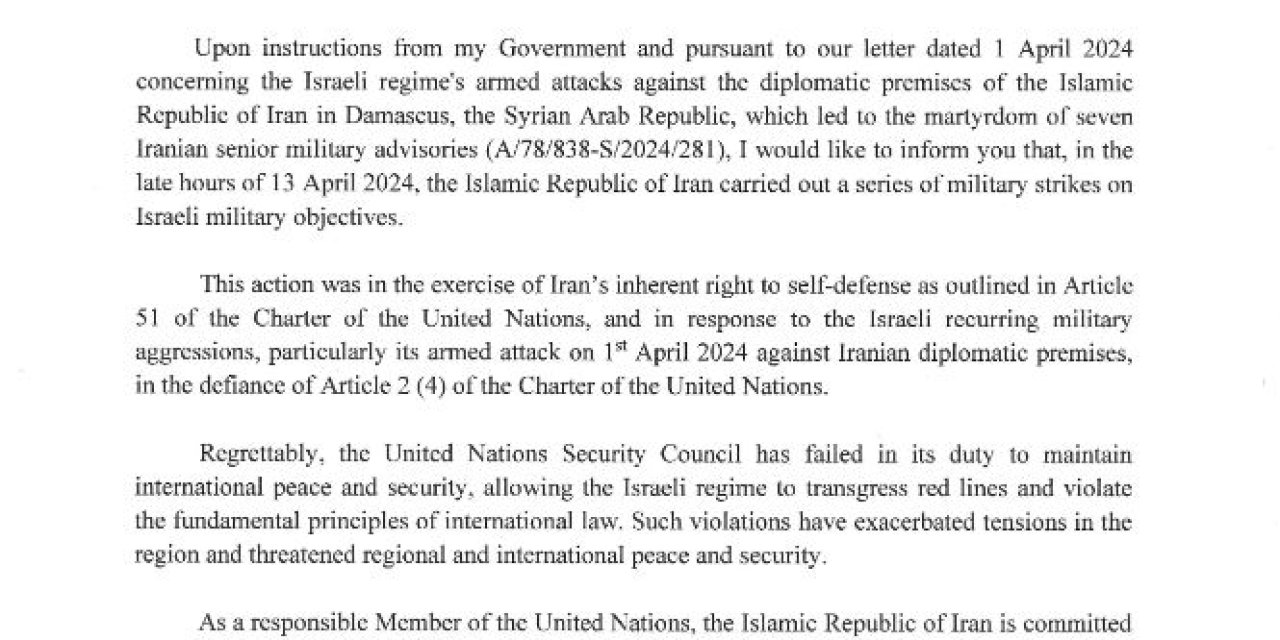 İran: Çatışma İran İle İsrail Arasında, Abd Uzak Durmalıdır