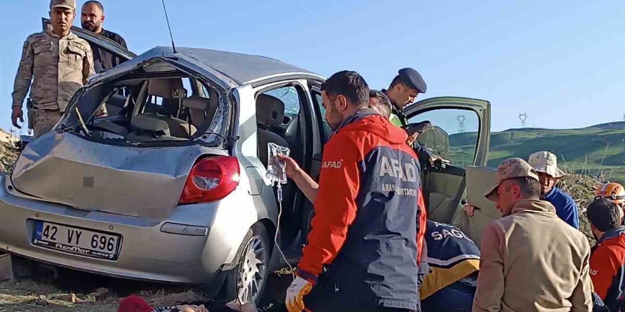 Muş’ta Otomobil Takla Attı: 4 Yaralı