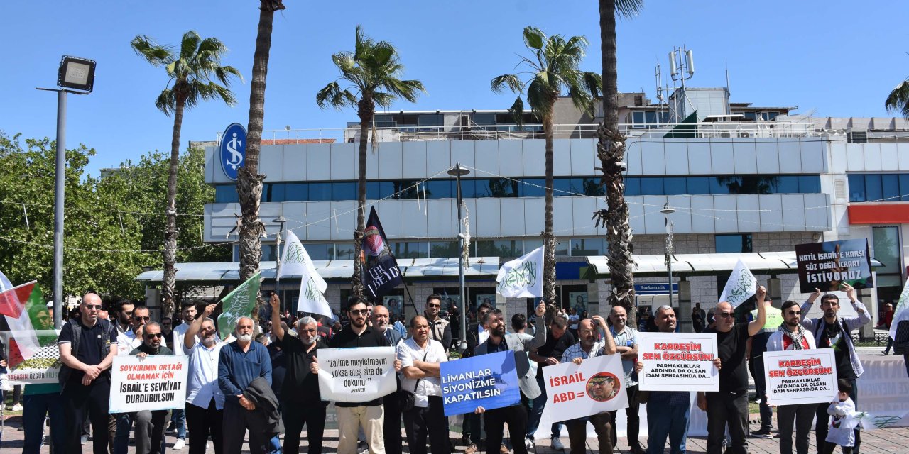 İzmir'de 'İsrail' Protestosu