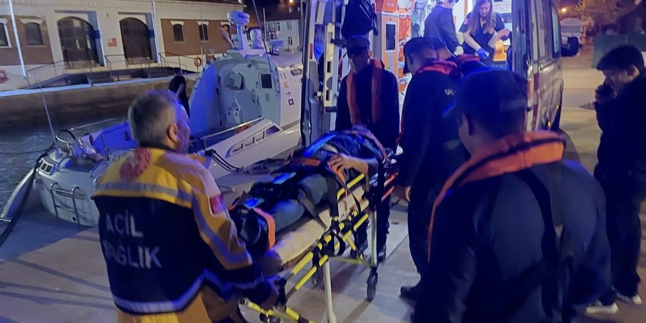 Bozcaada’da Yaralanan Vatandaş Tahliye Edildi