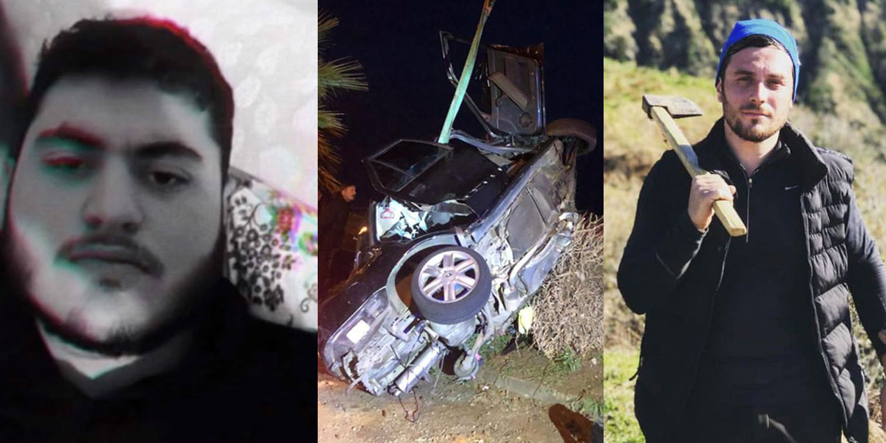 Rize’de trafik kazası: 2 ölü, 3 yaralı