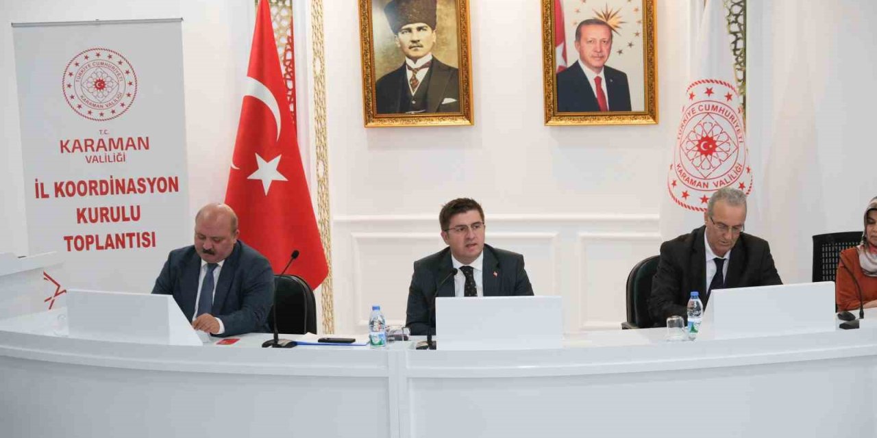 Karaman’da İl Koordinasyon Kurulu Toplantısı Yapıldı