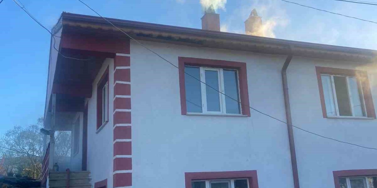 Bolu’da Korkutan Baca Yangını