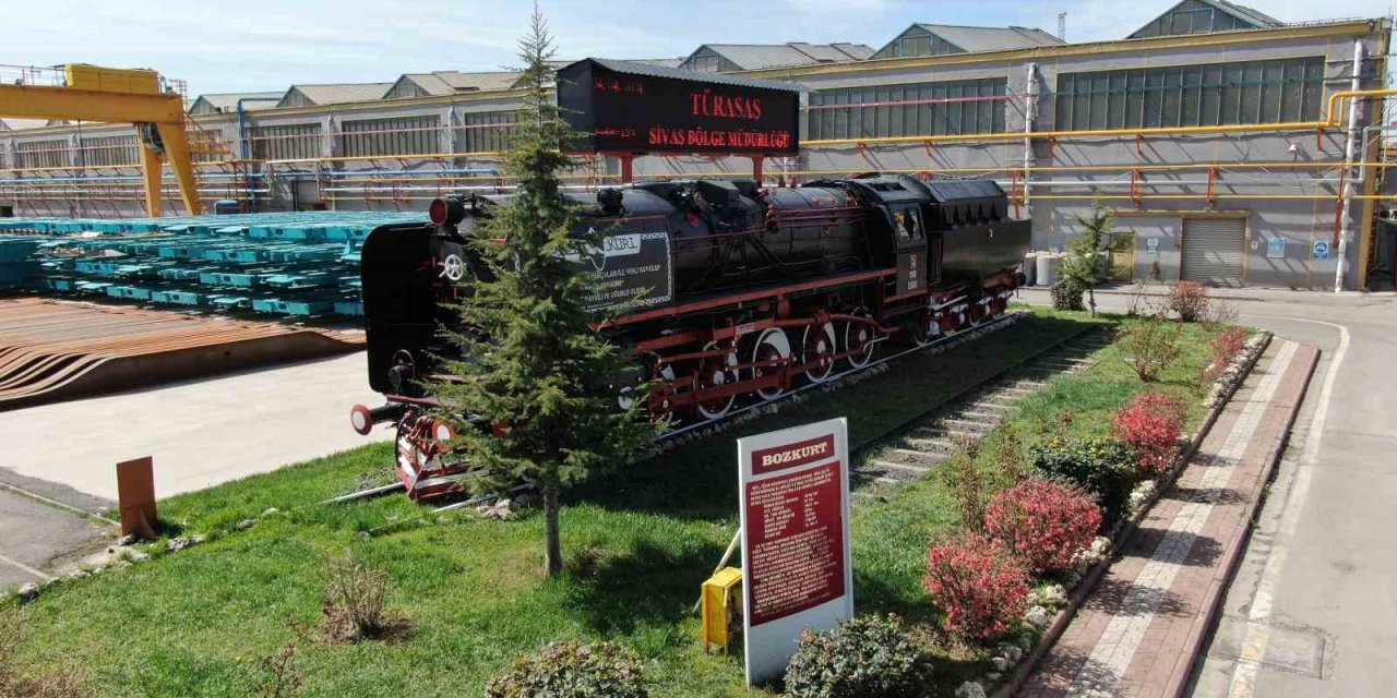 Türkiye’nin İlk Yerli Ve Milli Lokomotifi ‘Bozkurt’ Sivas’ta Sergileniyor
