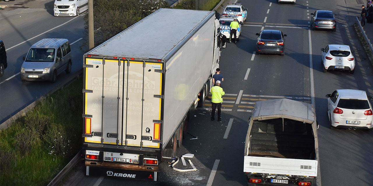Trabzon'da zincirleme trafik kazasında 1 kişi yaralandı
