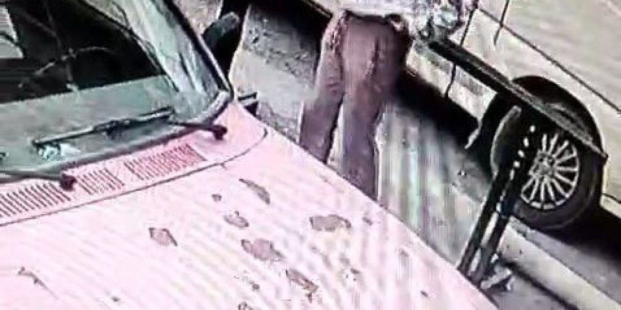 Oto Hırsızlığına Teşebbüs Anları Kamerada