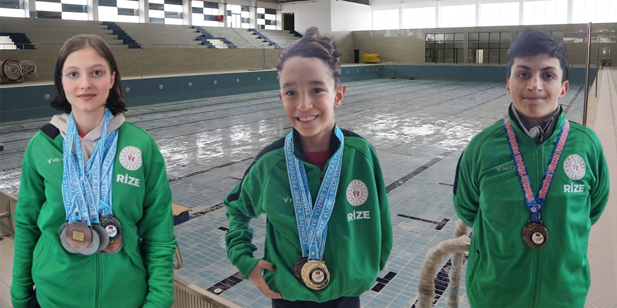 Sivas'ta Gerçekleşen Para Yüzme-Deaf Yüzme Bölge Şampiyonası'nda Rizeli Sporculardan 19 Madalya