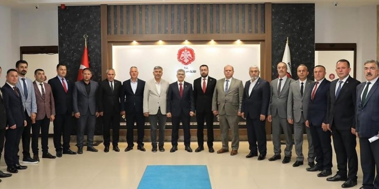 Niğde İl Genel Meclisi Üyelerinden Vali Çelik’e Ziyaret