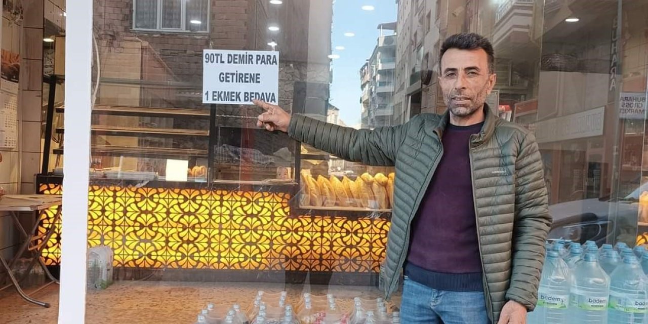90 Lira Bozuk Para Getirene 1 Ekmek Bedava