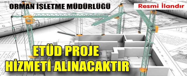 Etüd Proje Hizmeti Alınacaktır