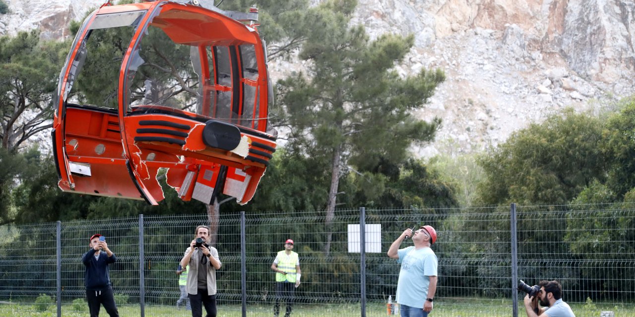 Kazanın Yaşandığı Teleferiğin 36 Kabini 5 Gün Sonra Yere İndirildi