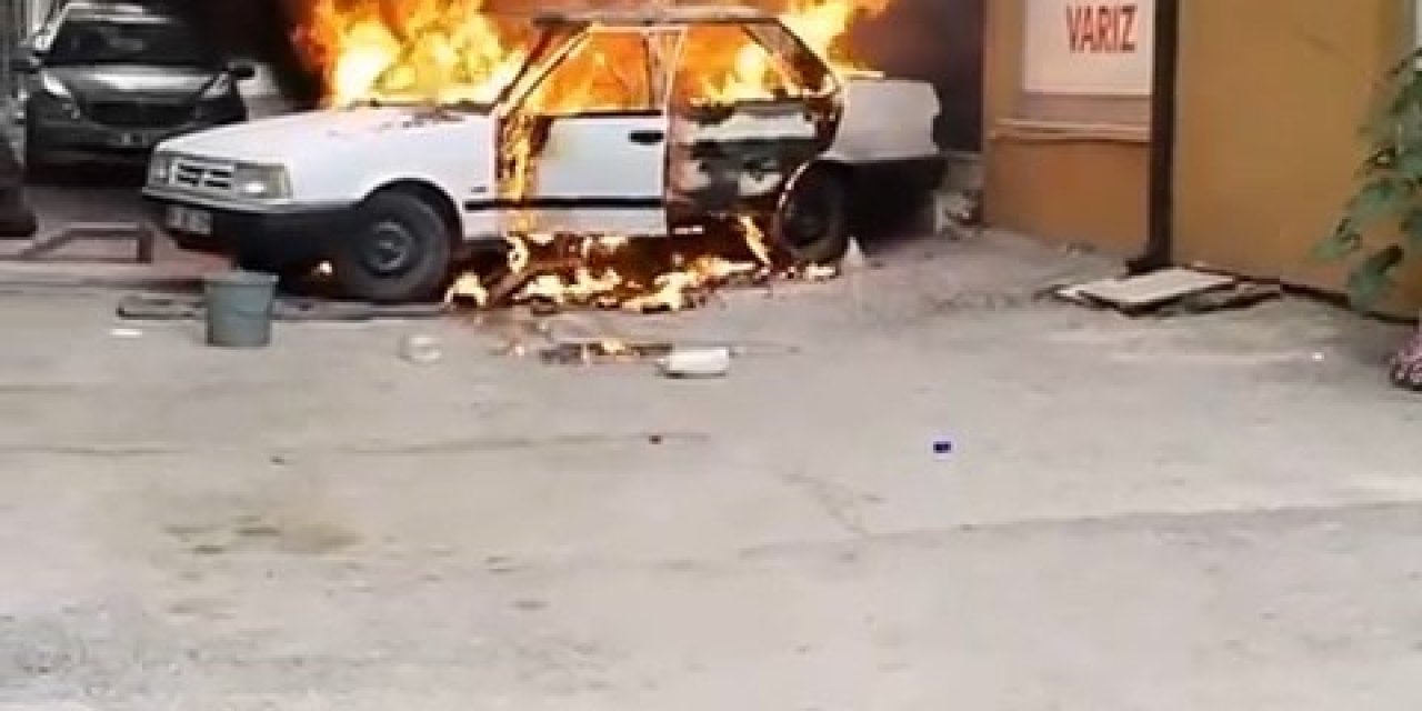 Bursa’da Otomobiller Alev Topuna Döndü