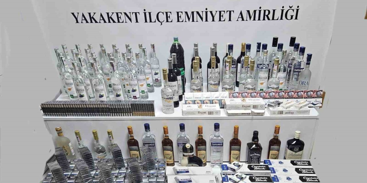 Samsun’da Kaçak İçki Ve Sigara Ele Geçirildi
