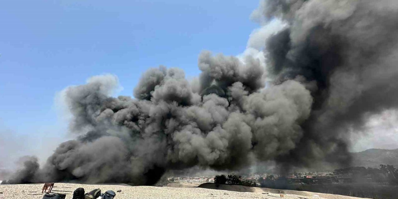 Fethiye’de Konteyner Yangını