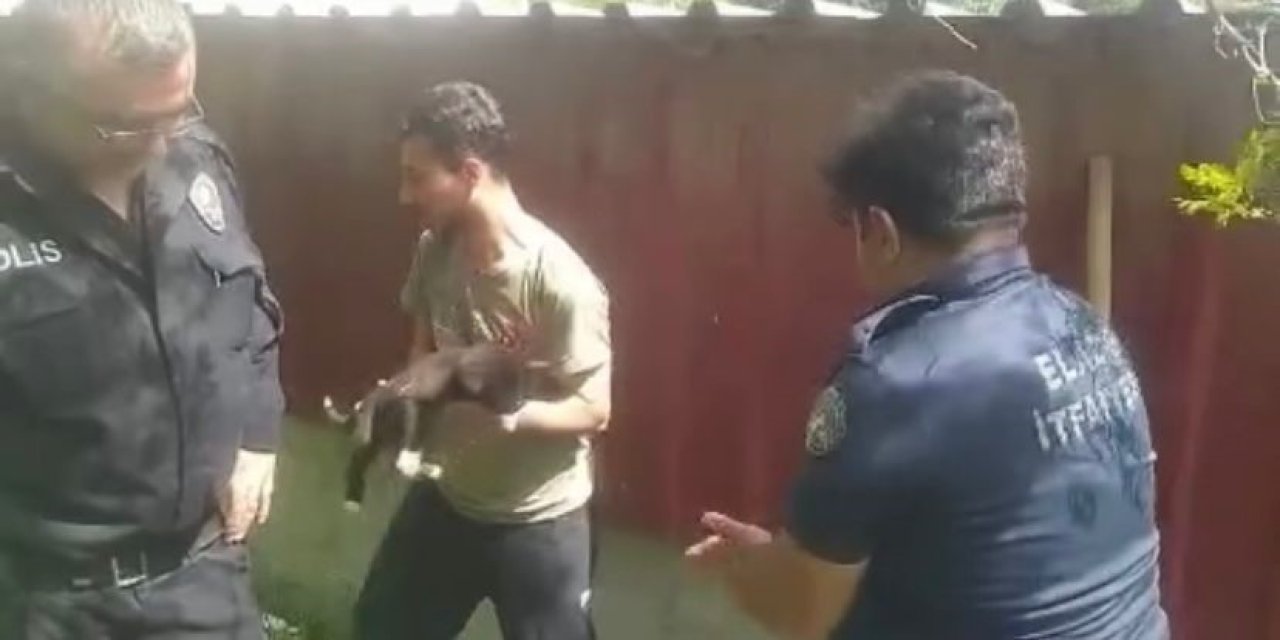 Elazığ’da Kuyuya Düşen Yavru Köpeği İtfaiye Kurtardı