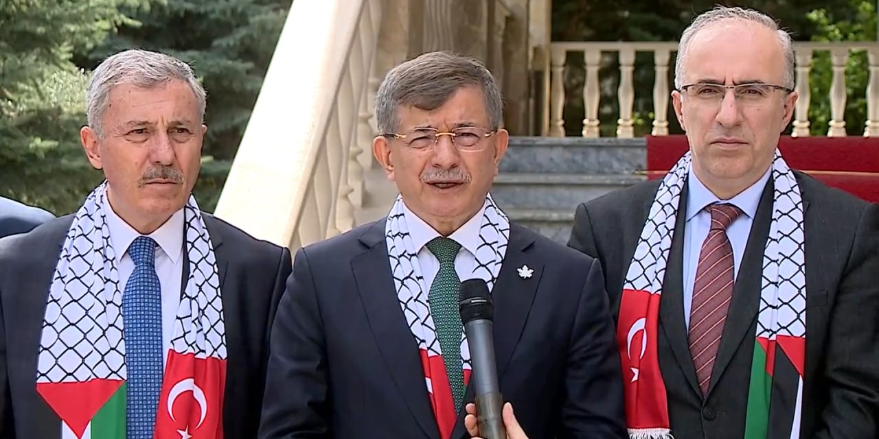 Ankara Davutoğlu'ndan Filistin Büyükelçisi Mustafa'ya Ziyaret