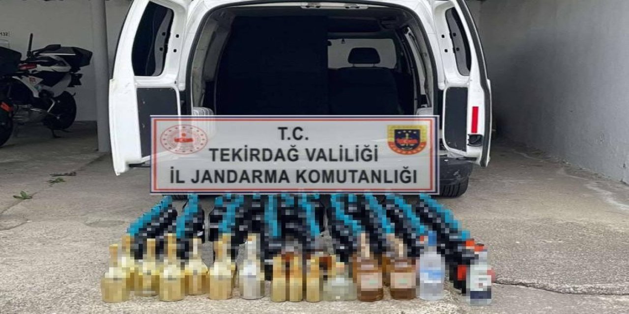 Tekirdağ’da Şüpheli Araçtan Kaçak İçki Çıktı