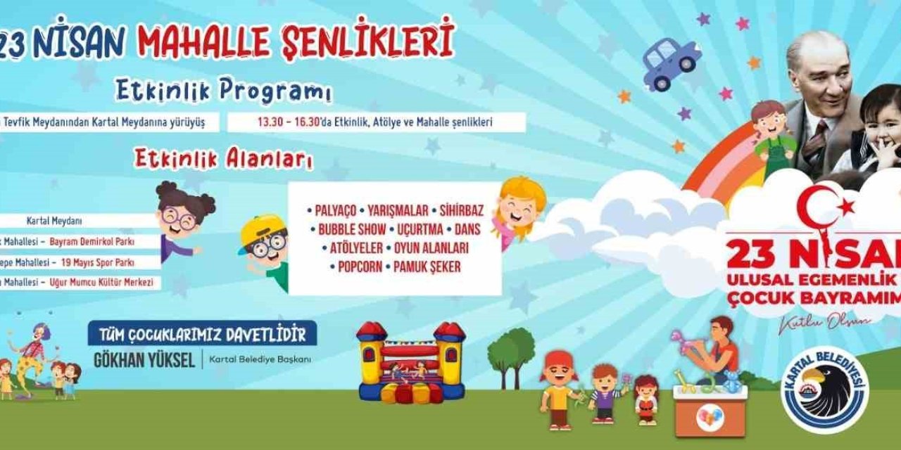 Kartallı Çocuklar 23 Nisan’ı Mahalle Şenlikleriyle Kutlayacak