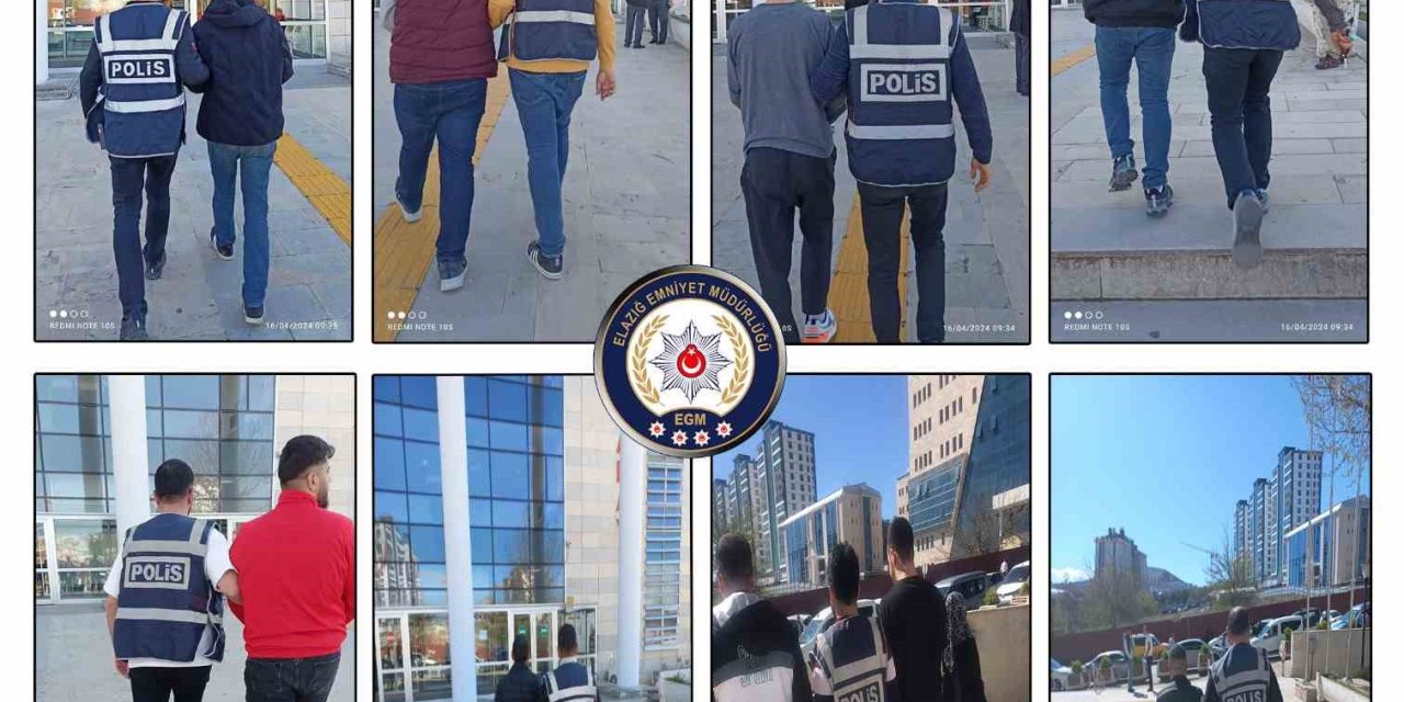 Elazığ’da Haklarında Kesinleşmiş Hapis Cezası Bulunan 35 Kişi Yakalandı