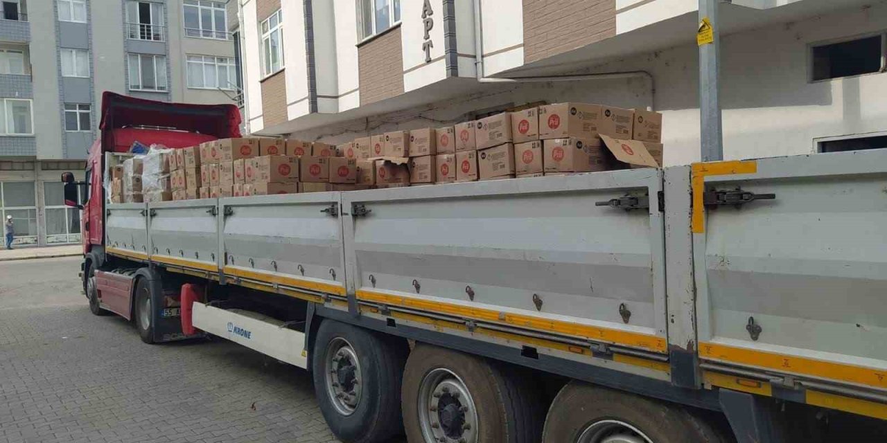 Samsun’da 3 Bin 628 Bidon Taklit Bulaşık Deterjanı Ele Geçirildi