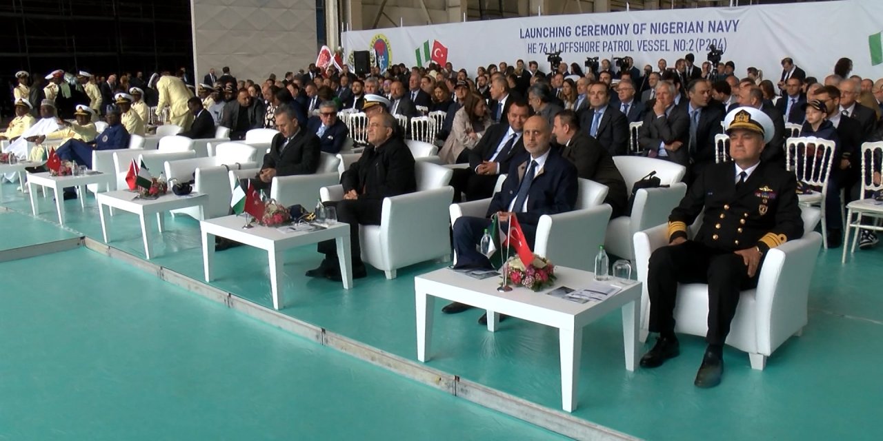 İstanbul-  Nijerya İçin Üretilin İkinci Donanma Gemisi Opv 76 Denize İndirildi