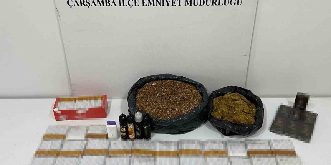 Samsun’da Kaçak Tütün Mamulleri Ele Geçirildi