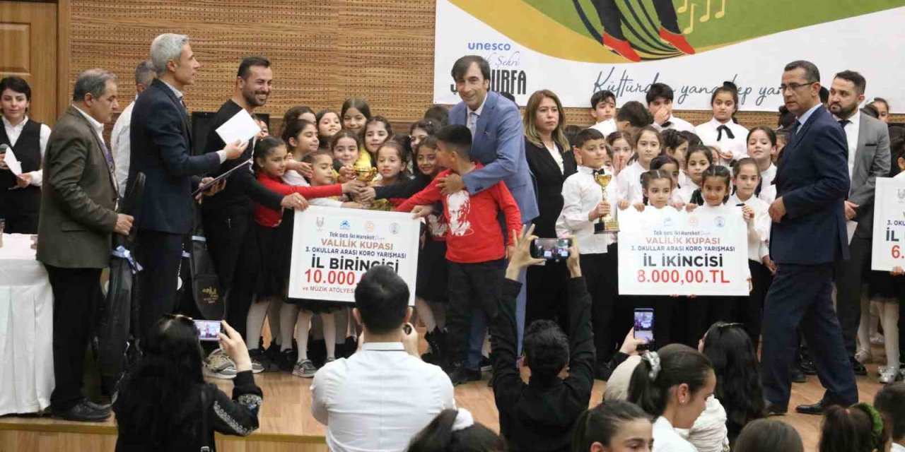 Uncesco Müzik Şehri Şanlıurfa’da Koro Yarışmasında Ödüller Sahiplerini Buldu