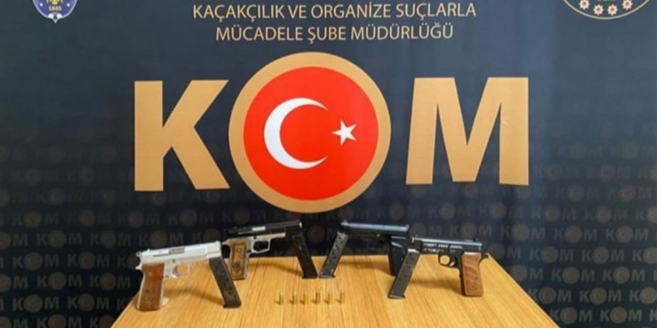 Rize'de ruhsatsız silah operasyonu