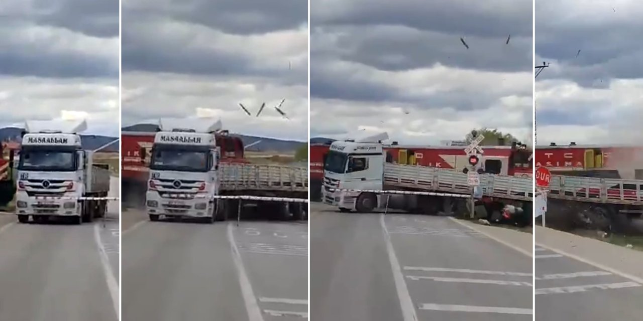 Yolcu Treni, Hemzemin Geçitte Tır'a Çarptı