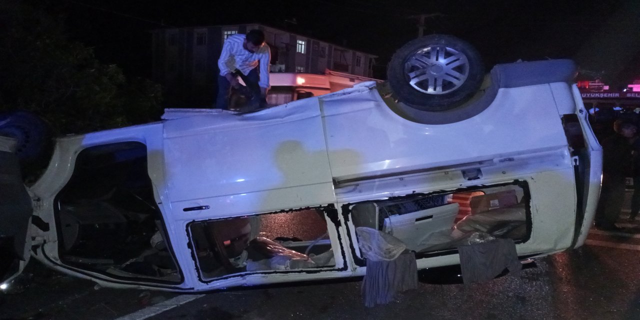 Samsun'da minibüsün devrilmesi sonucu 9 kişi yaralandı