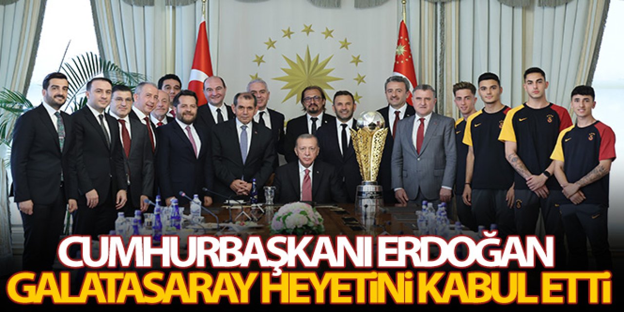 Cumhurbaşkanı Erdoğan, Galatasaray futbol takımını kabul etti