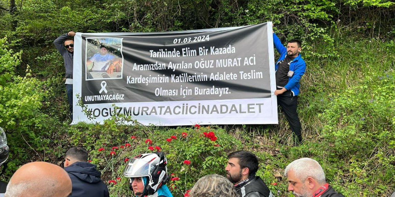 İstanbul-oğuz Murat Aci İçin Motosiklet Tutkunlarından 'Adalet Konvoyu'